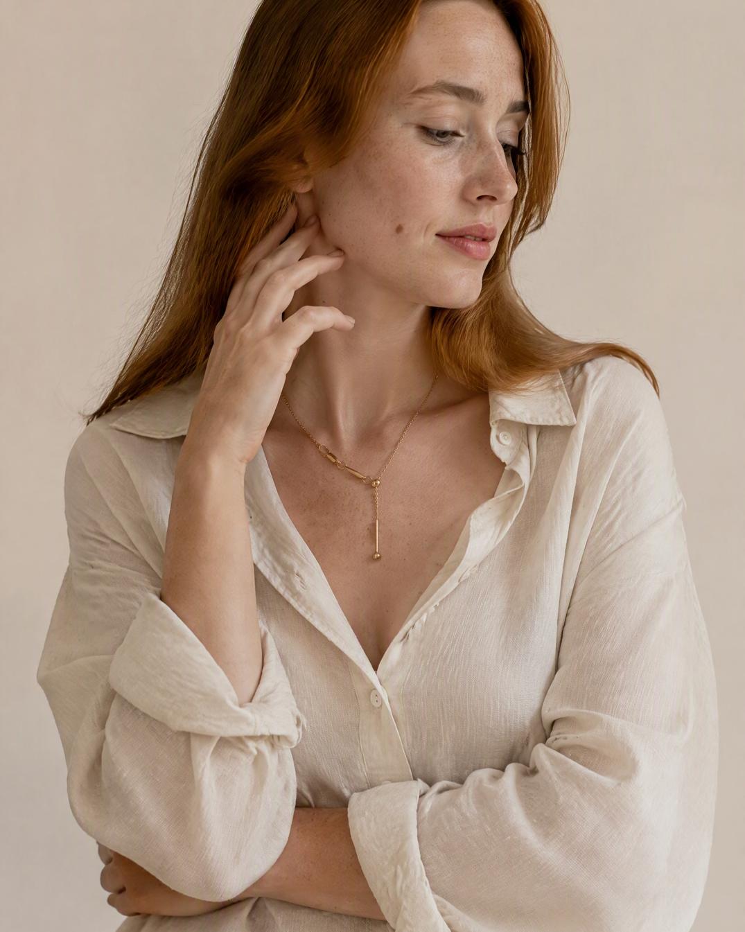 Gold Minimalist Circle Jewelry Set