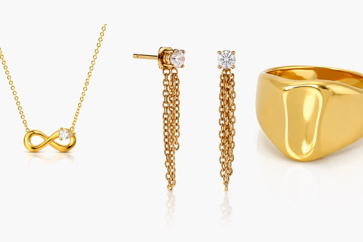 Dainty Chain Drop Earrings