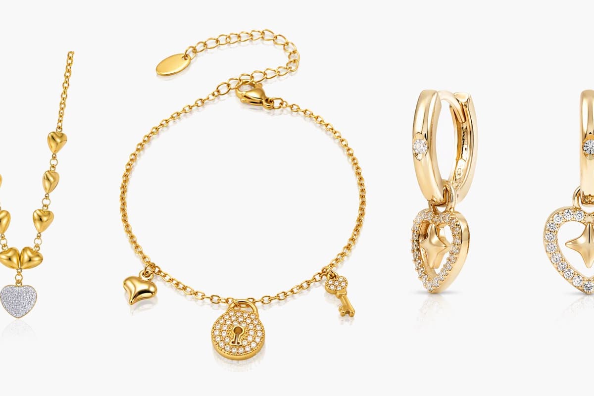 Dainty Heart Lock Charm Necklace