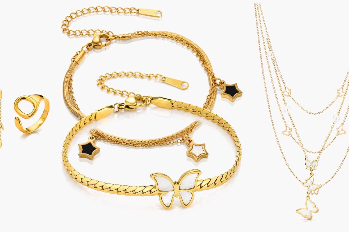Dainty Leaf Chain Drop Earrings