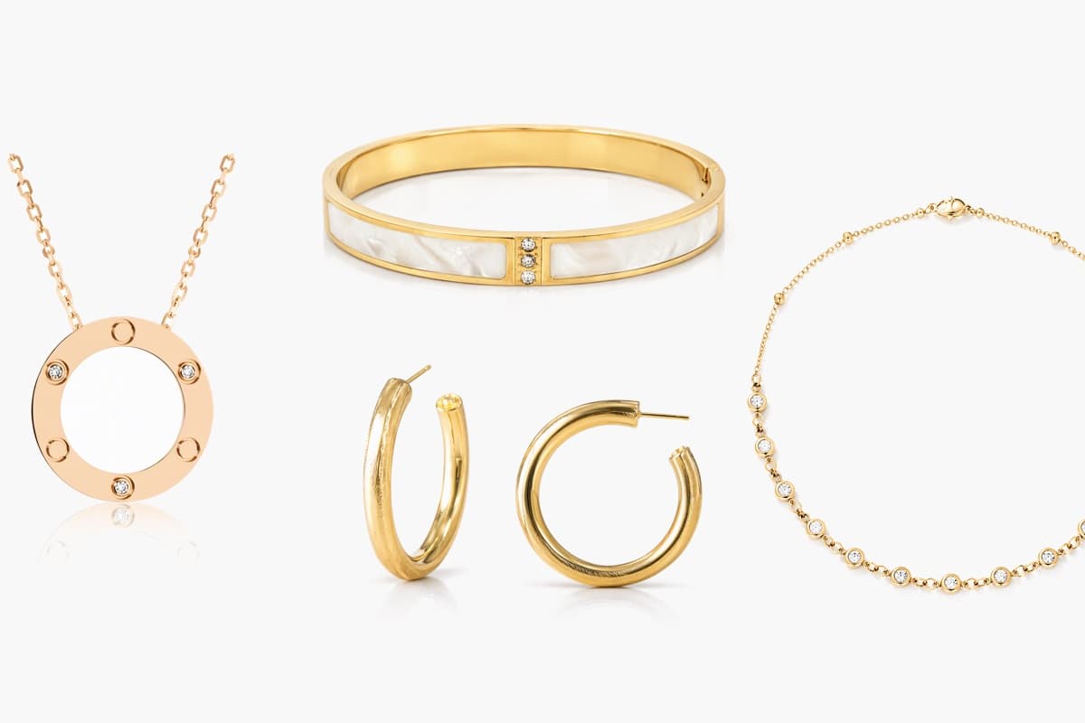 Elegant Inlaid Open Cuff Bangle