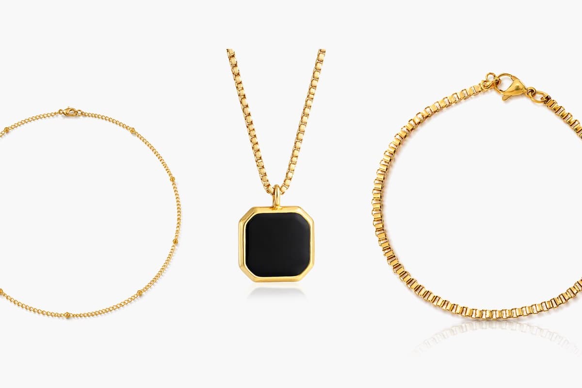 Minimalist Octagonal Pendant Necklace