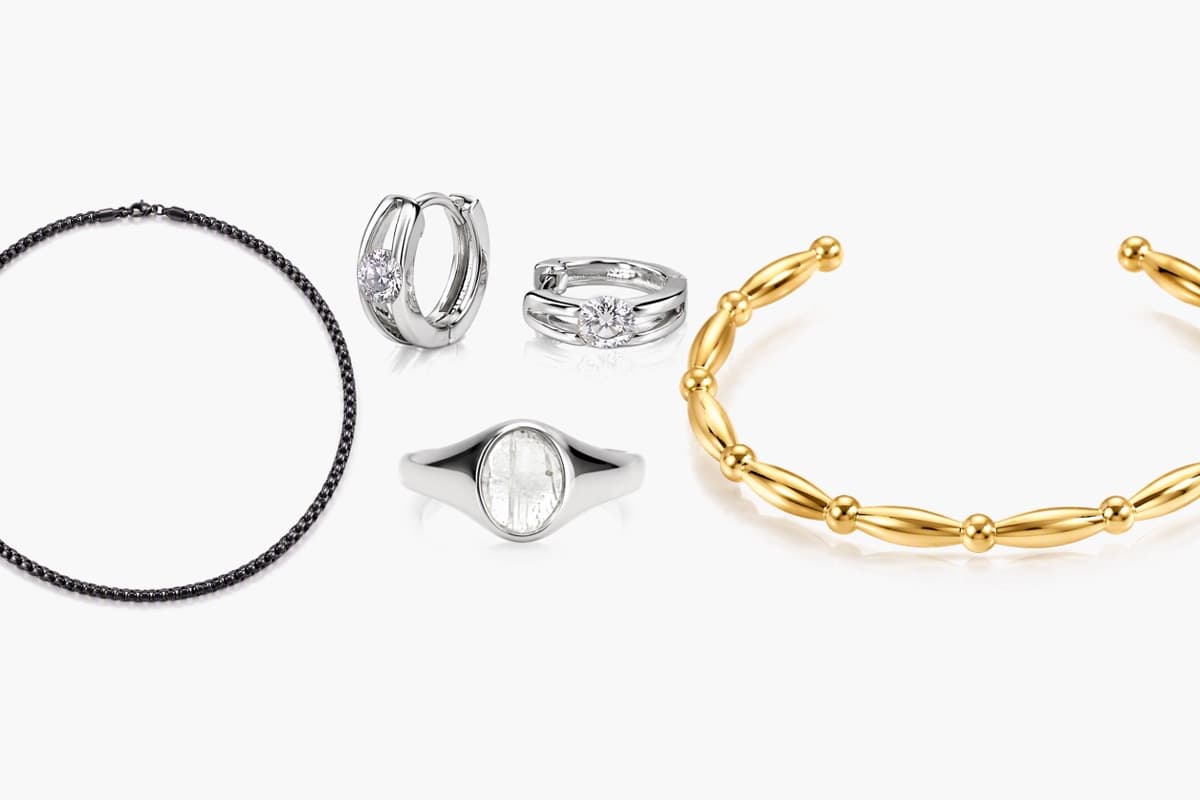 Dainty Single Stone Huggie Earrings