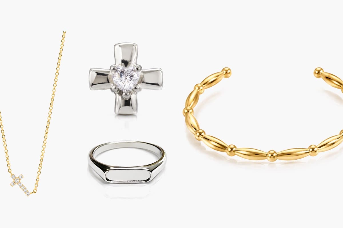 Dainty Cross Stud Earrings
