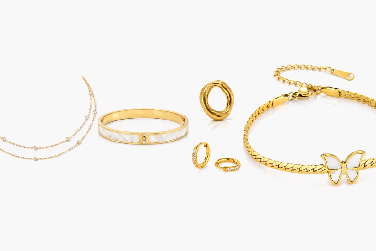 Dainty Paved Open Hoop Earrings