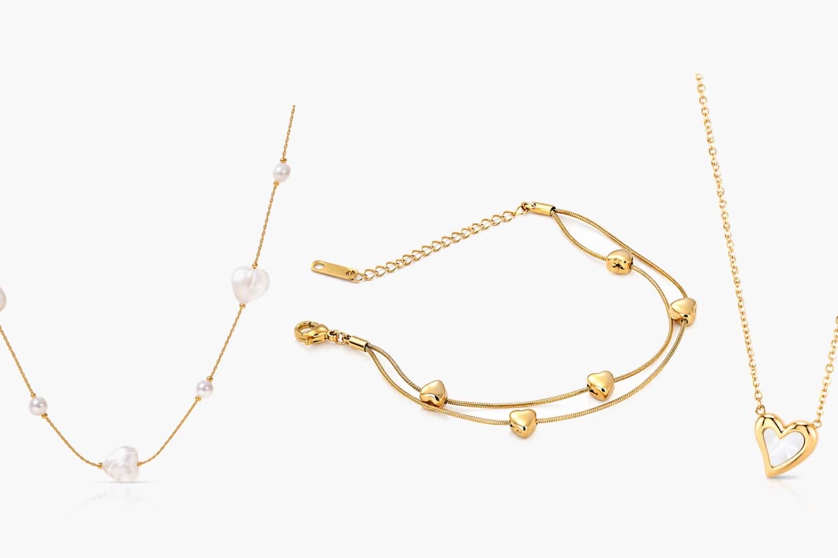 Dainty Open Heart Pendant Necklace