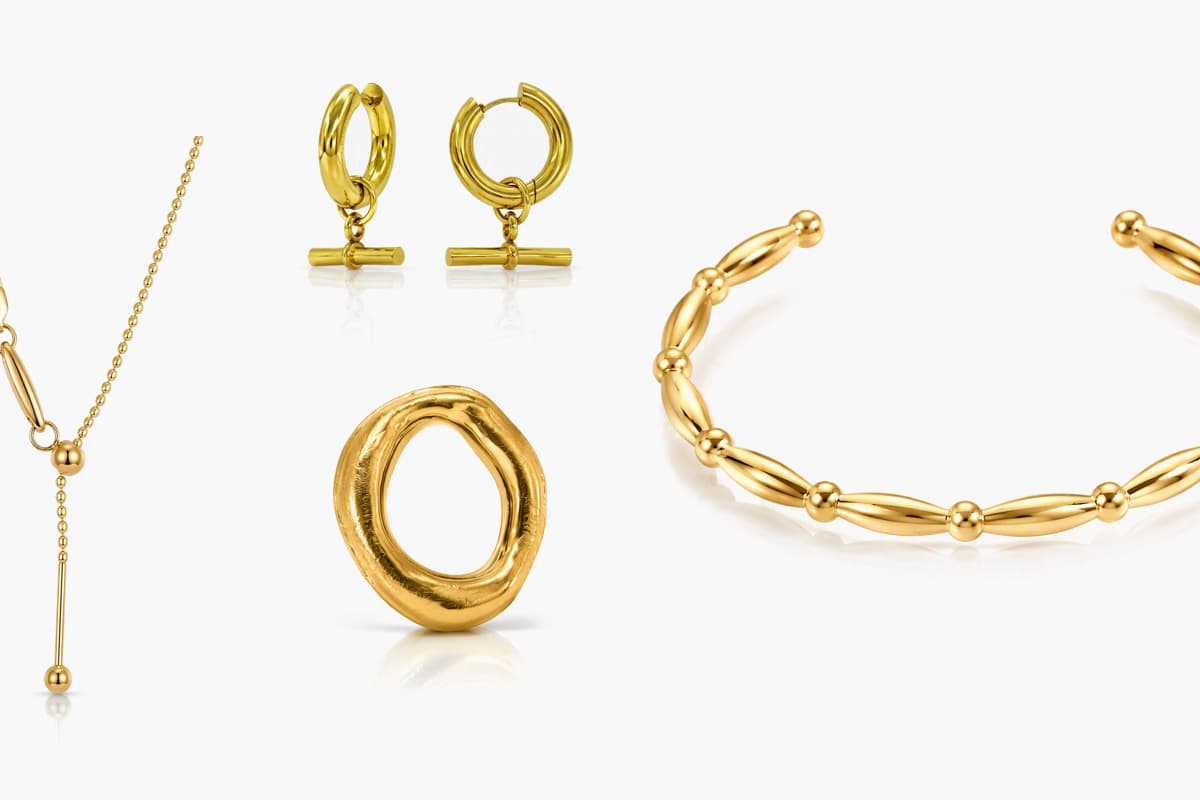 Minimalist Circle And Bar Drop Earrings