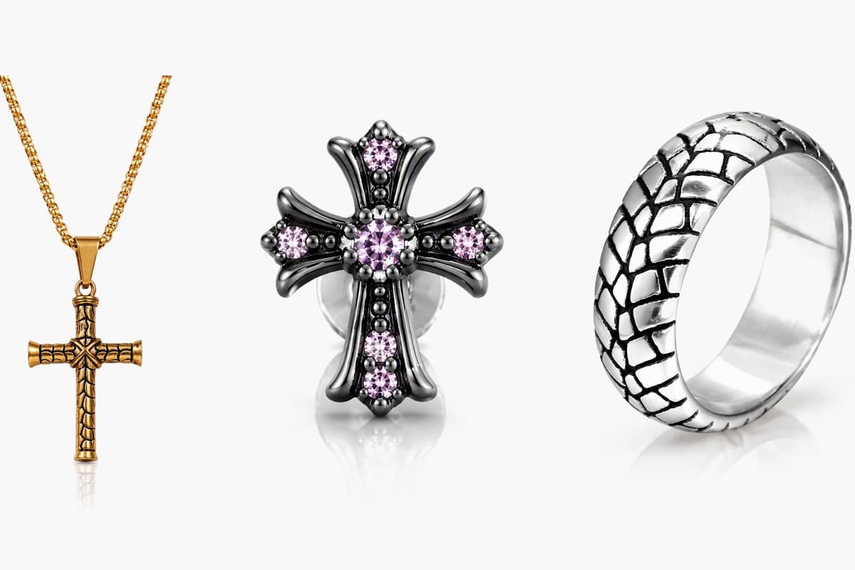 Cross Stud Earrings