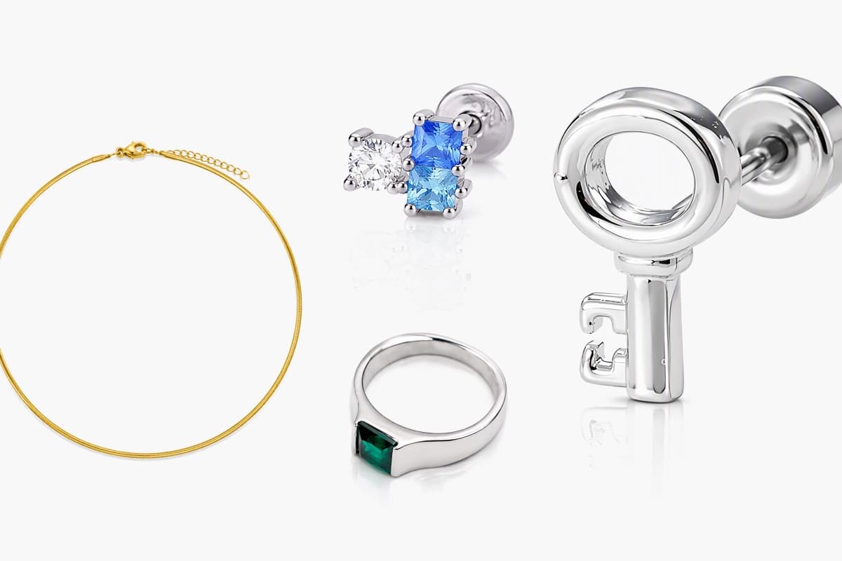 Cute Key Charm Stud Earrings