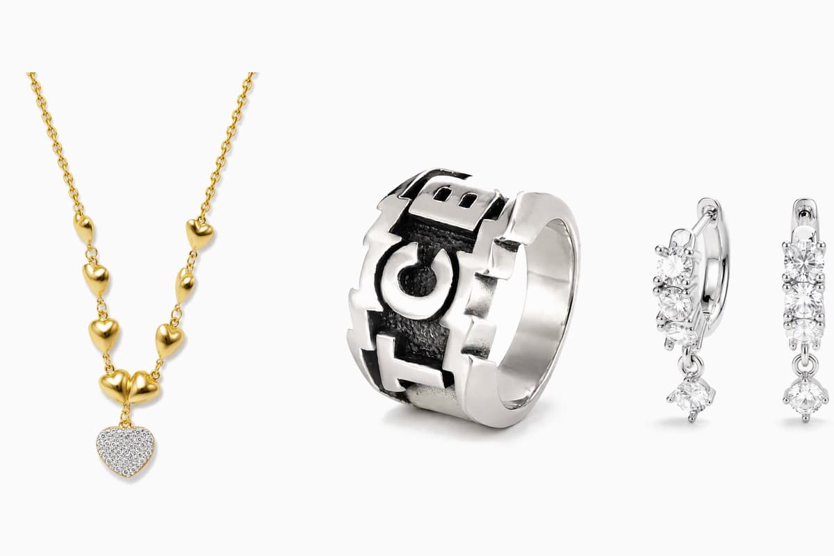 Trendy Cross Charm Huggie Earrings