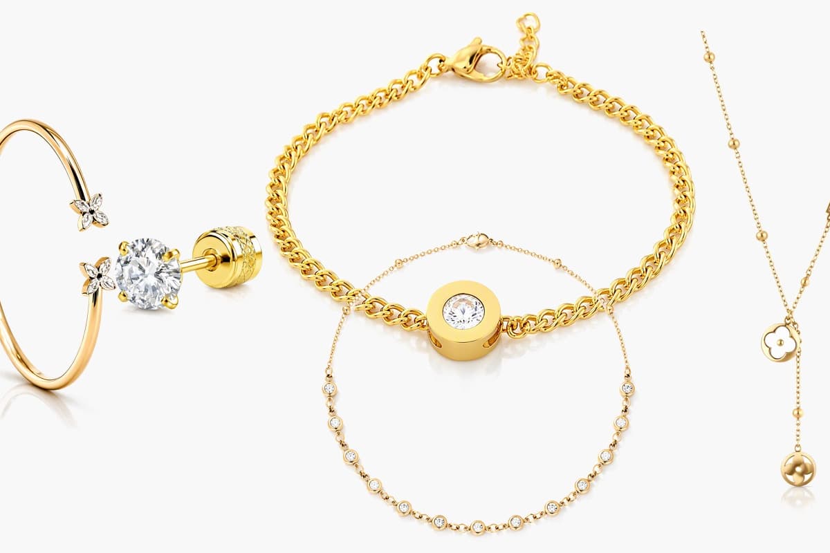 Dainty Double Flower Open Cuff Bangle