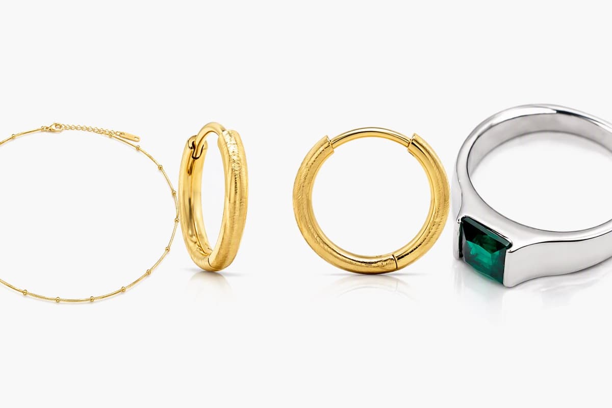 Textured Hoop Earrings