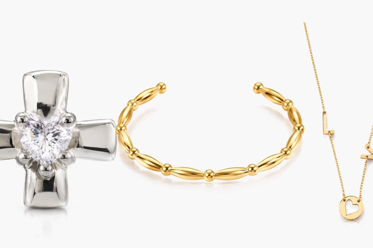 Dainty Cross Stud Earrings