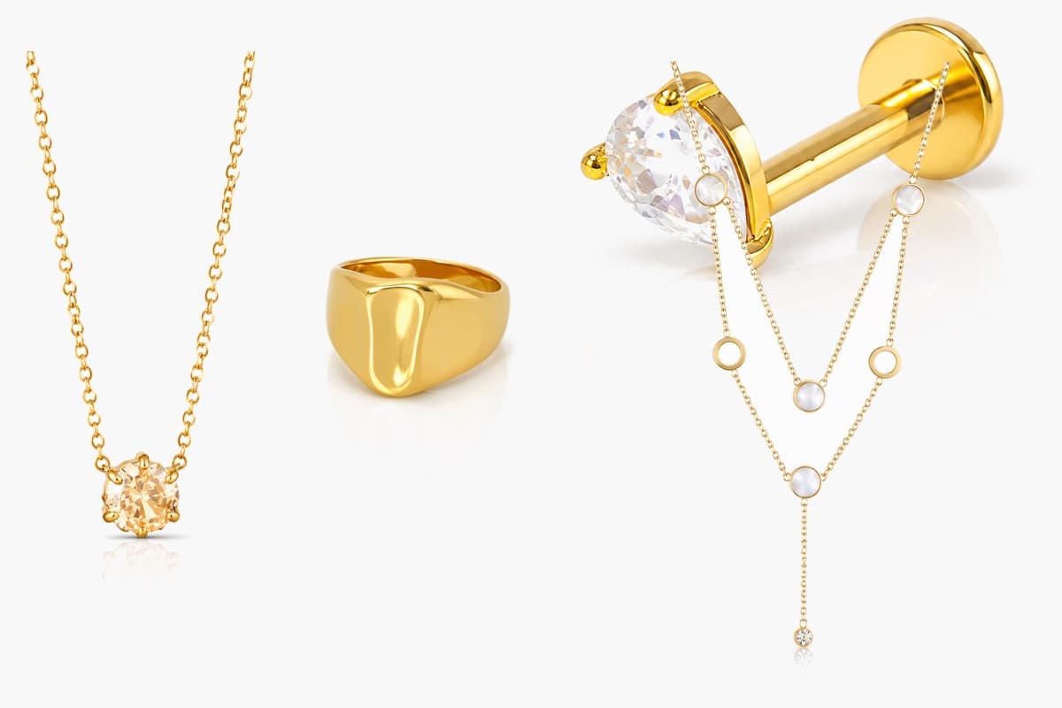Dainty Heart Stud Earrings