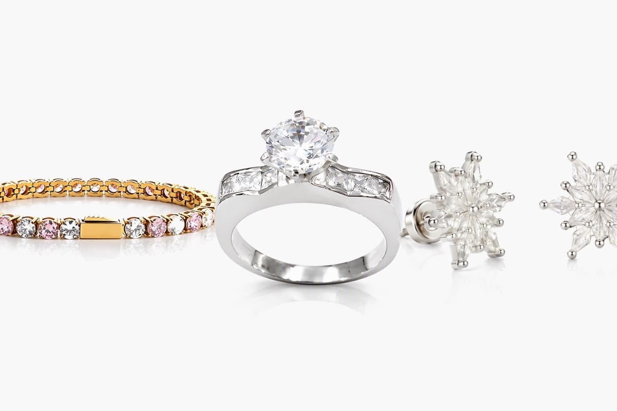 Dainty Snowflake Drop Earrings