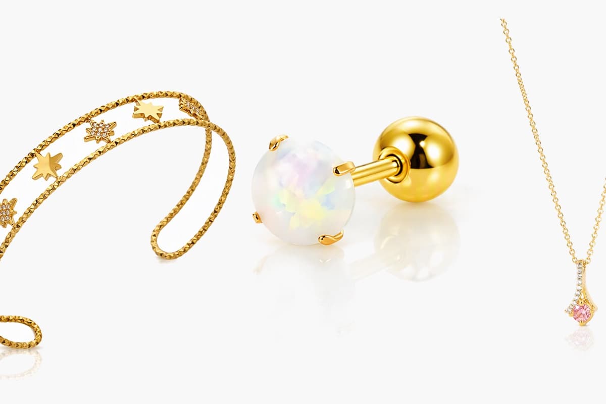 Dainty Stone Charm Necklace
