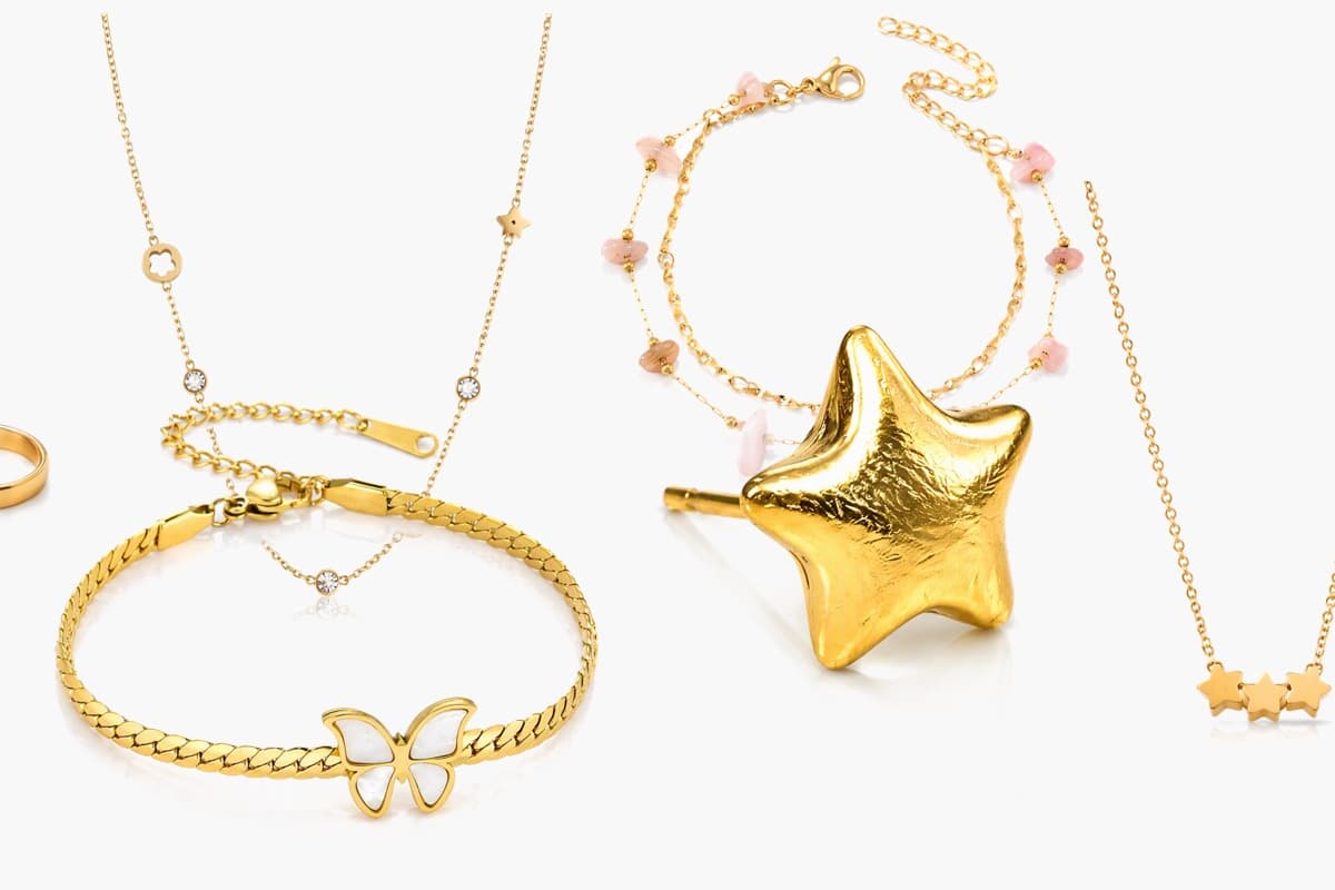 Dainty Three Star Charms Necklace