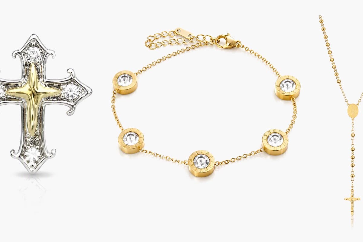 Dainty Cross Stud Earrings