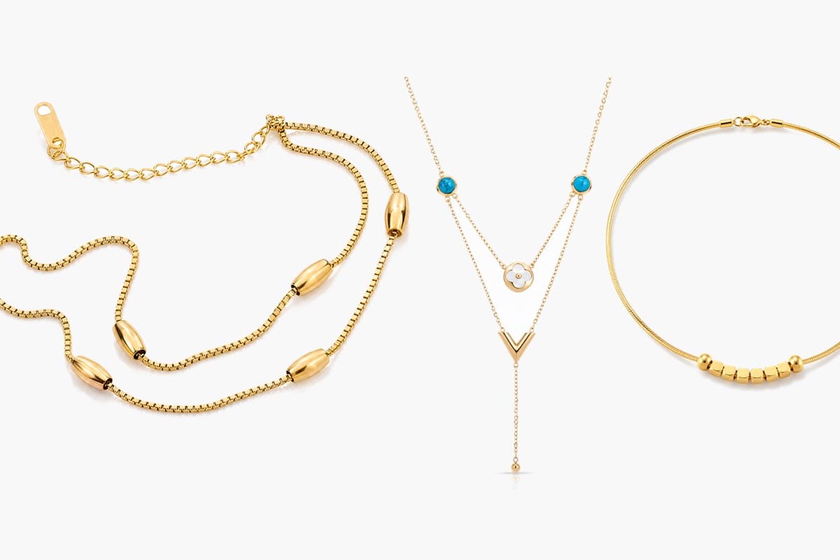 Dainty Beaded Snake Chain Necklace