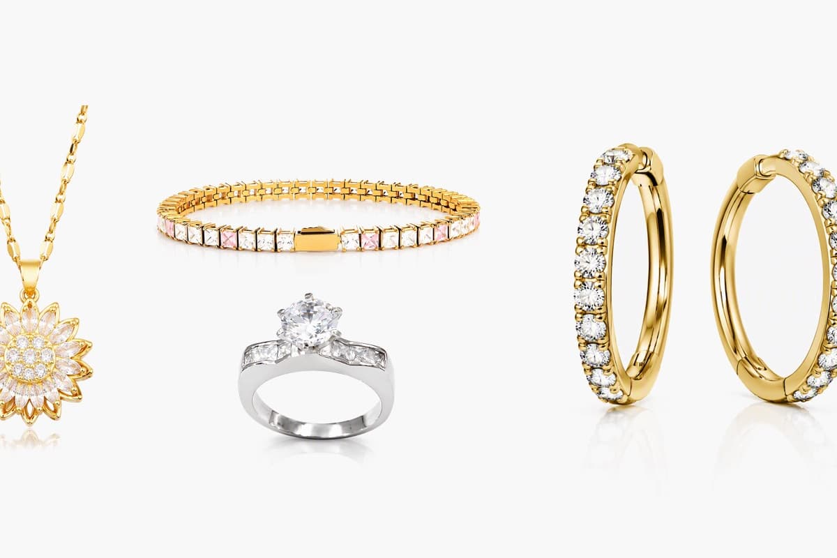 Elegant Paved Stone Huggie Earrings