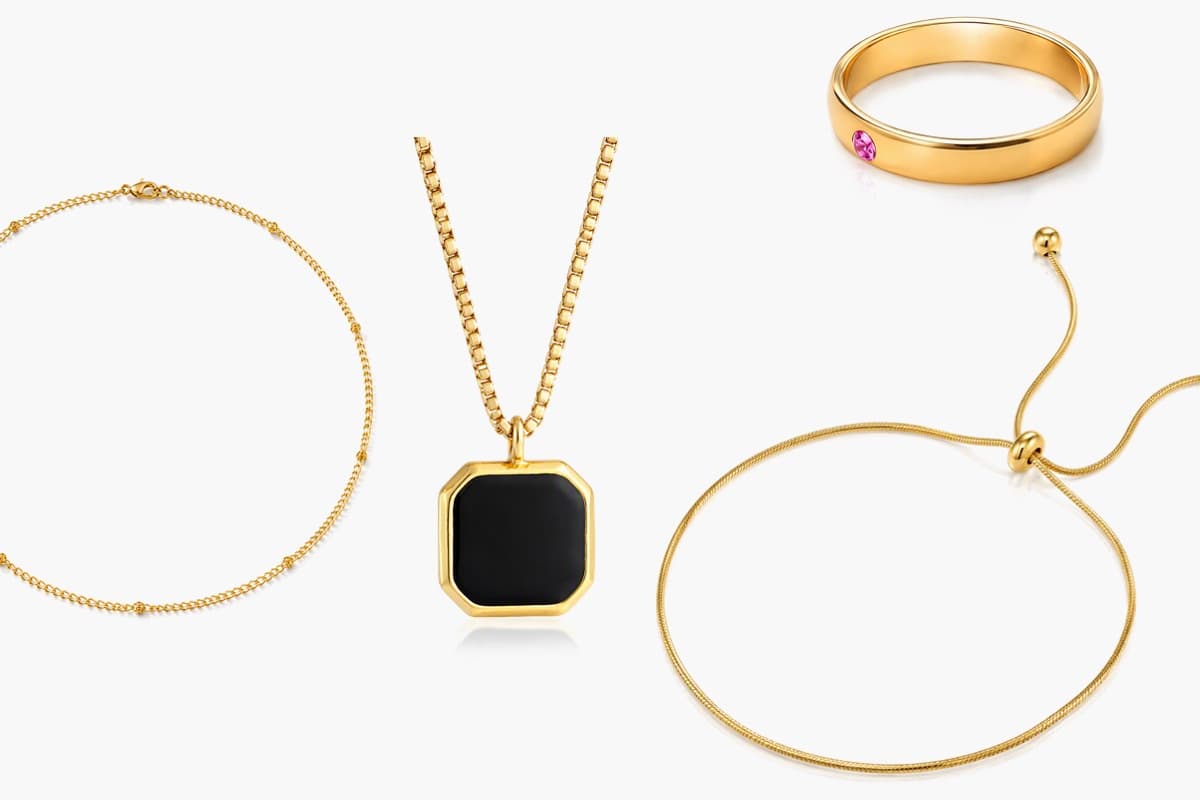 Minimalist Octagonal Pendant Necklace