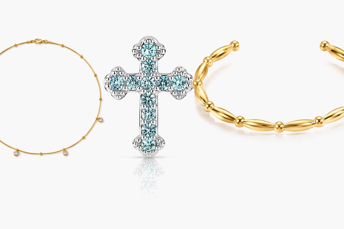 Dainty Cross Stud Earrings