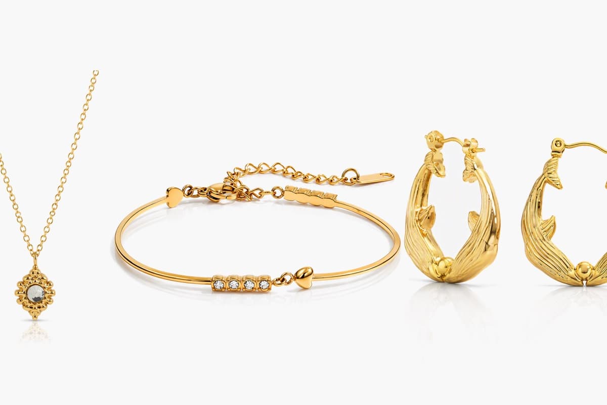 Vintage Double Dolphin Hoop Earrings