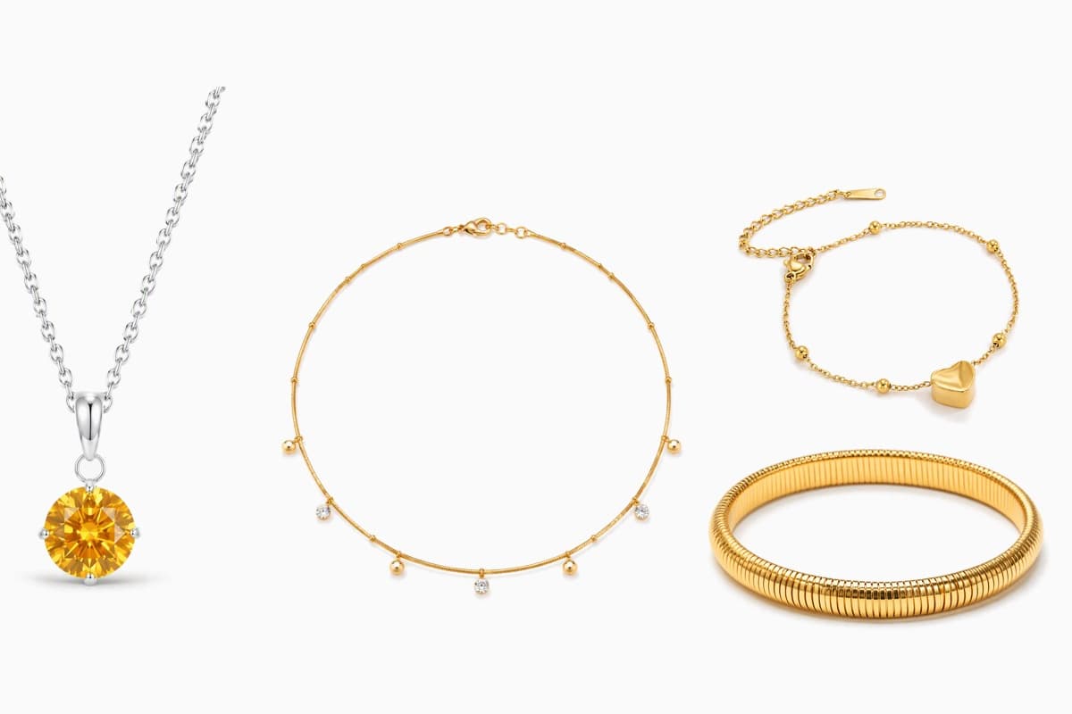 Dainty Round Solitaire Pendant Necklace