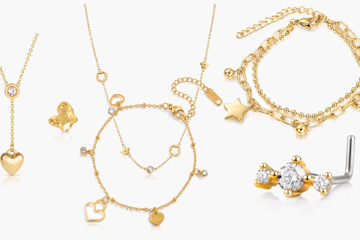 Heart Key Nose Stud