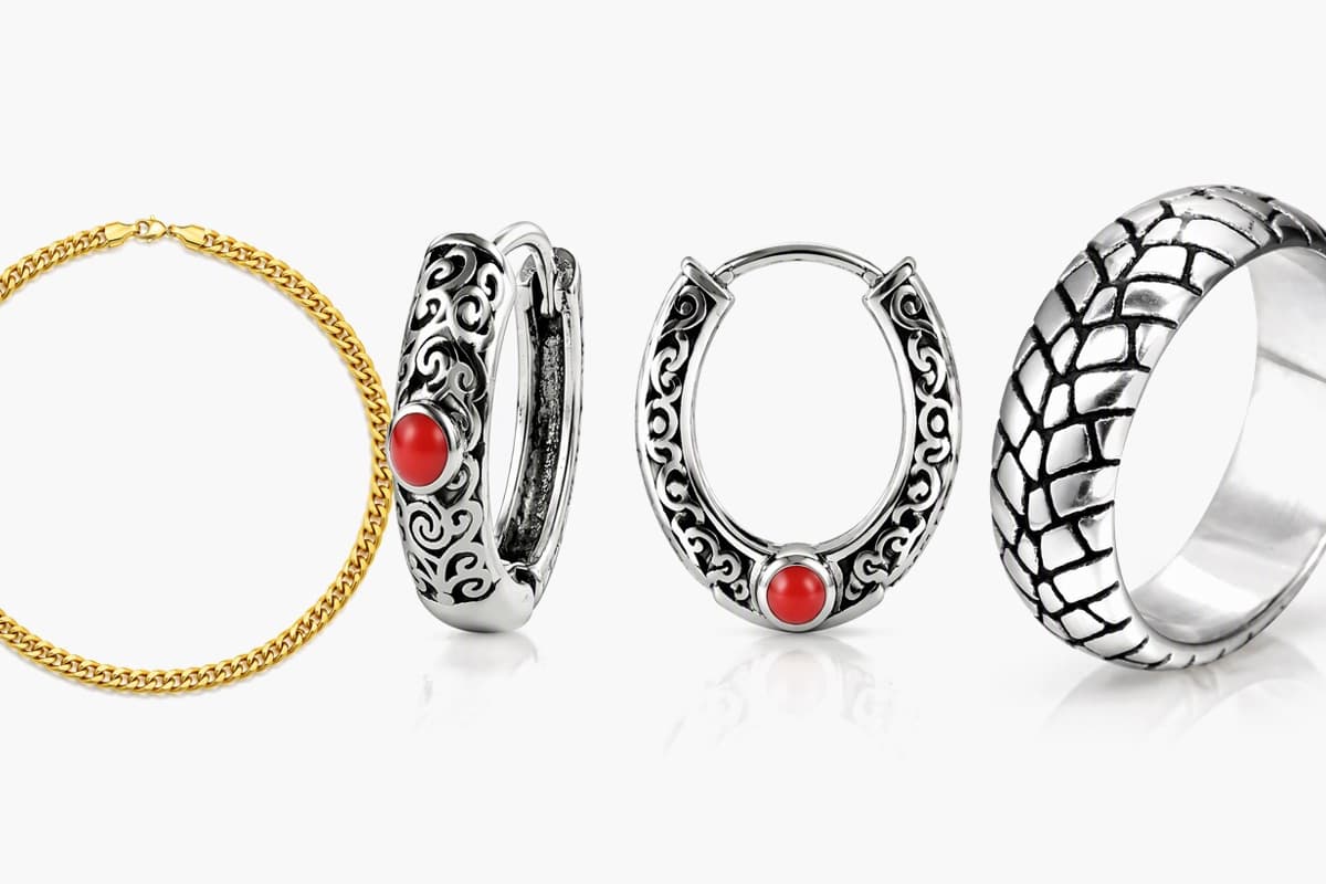 Snake Scale Pattern Ring