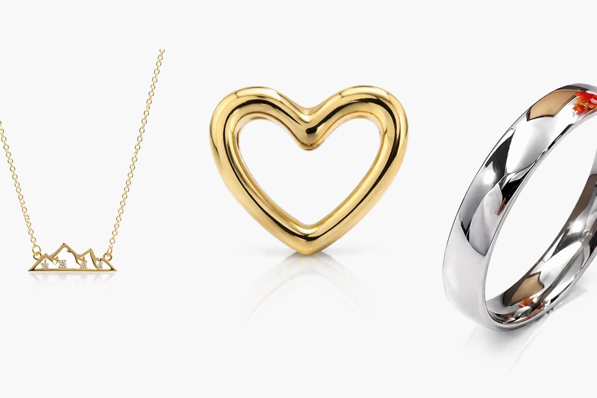 Dainty Mountain Pendant Necklace