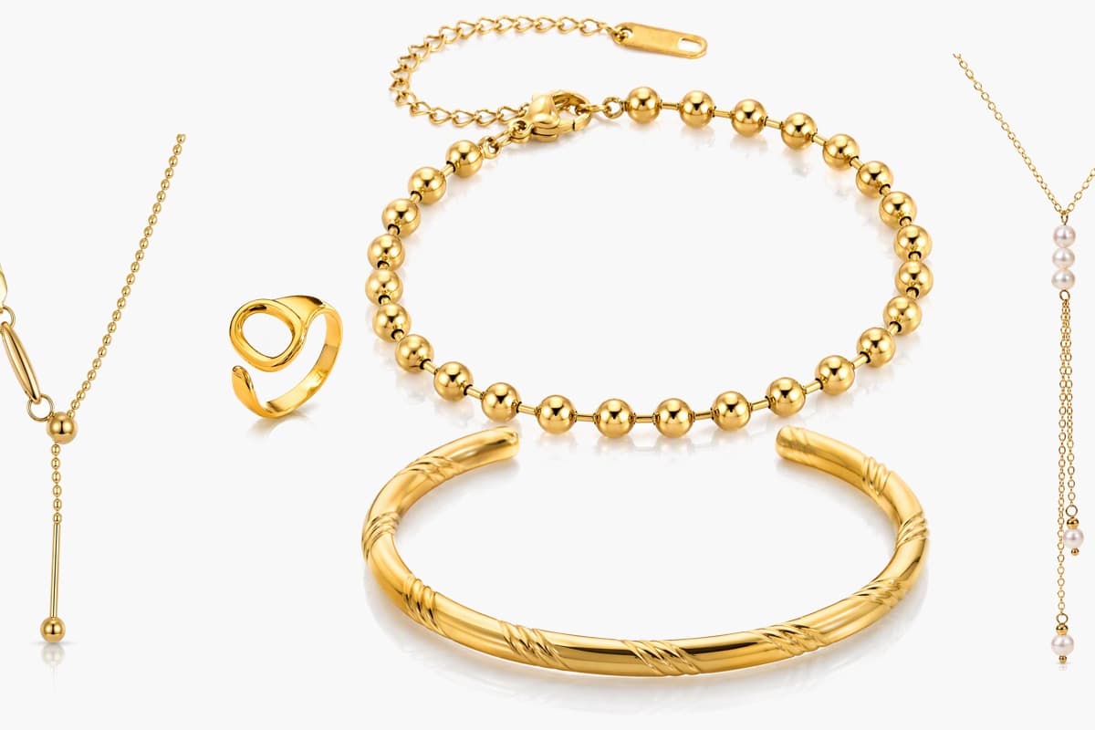 Dainty Three-Stone Lariat Necklace