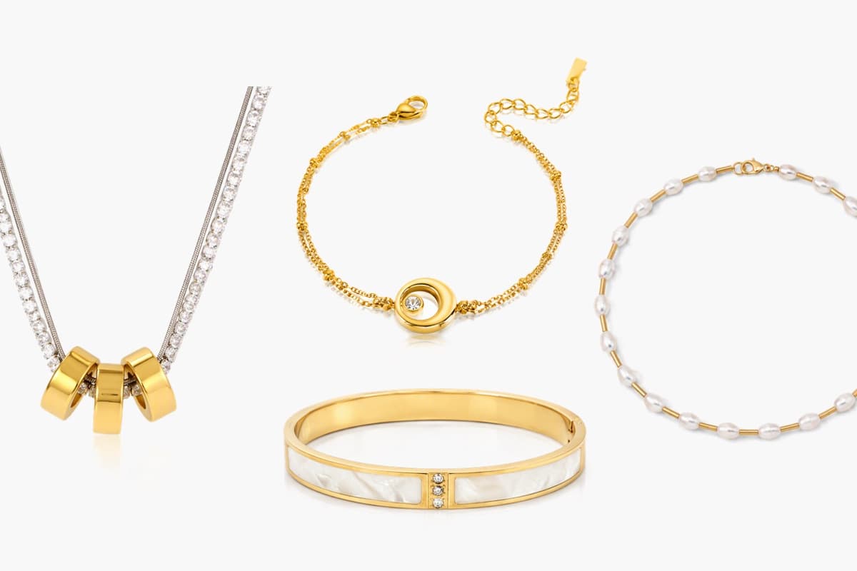 Dainty Double Layer Disc Necklace