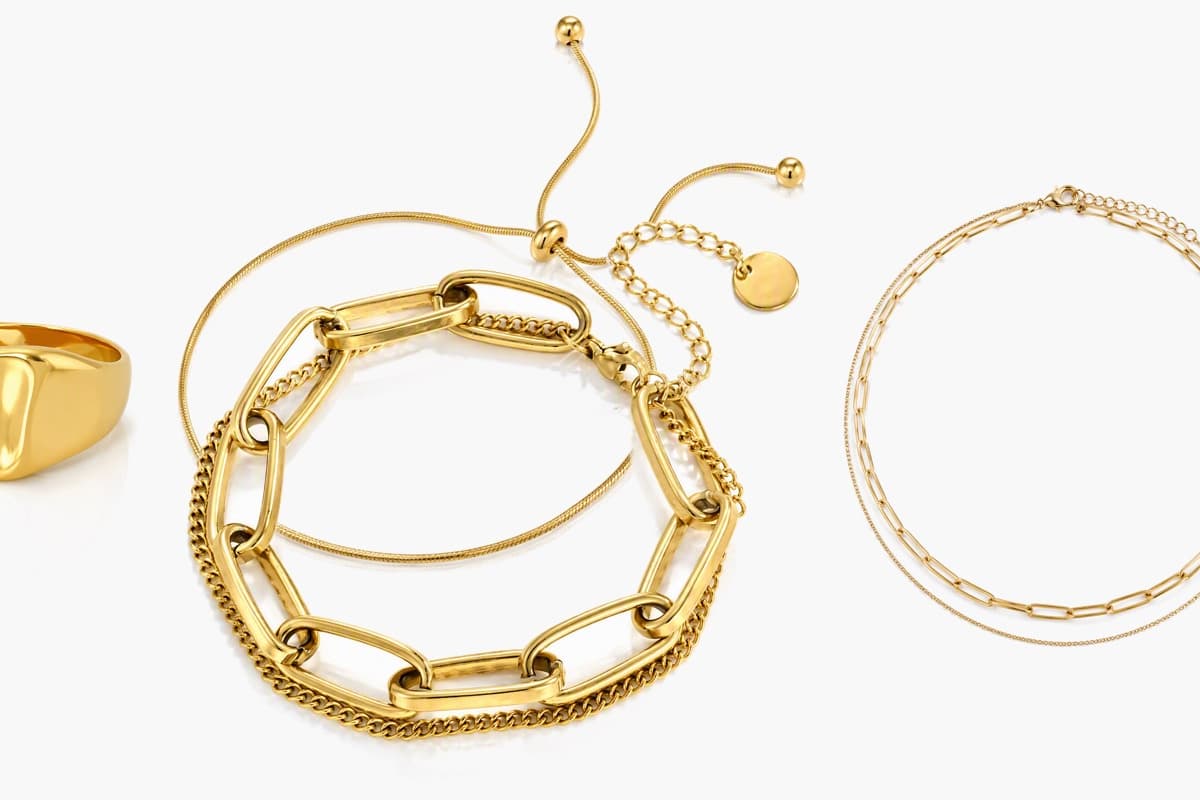 Trendy Double Layer Chain Bracelet