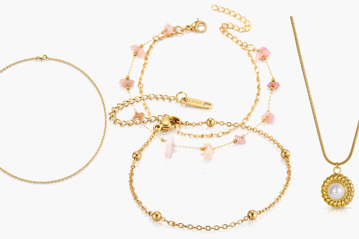 Dainty Beaded Chain Bracelet