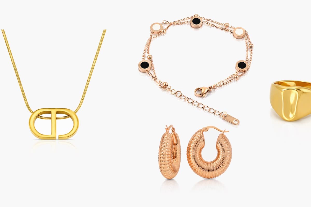 Minimalist Interlocking Oval Necklace