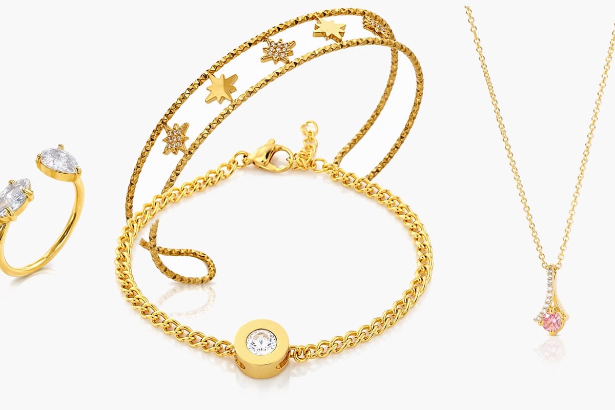 Dainty Stone Charm Necklace