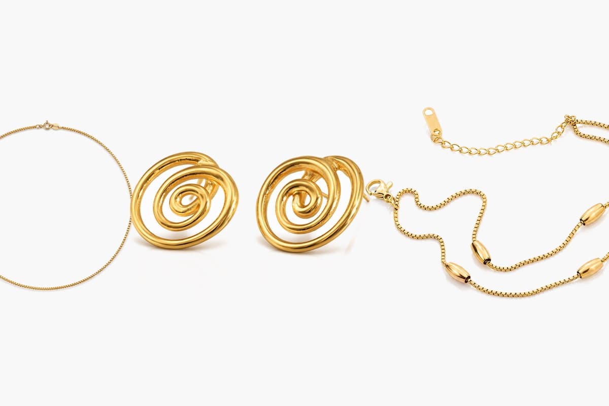 Spiral Stud Earrings