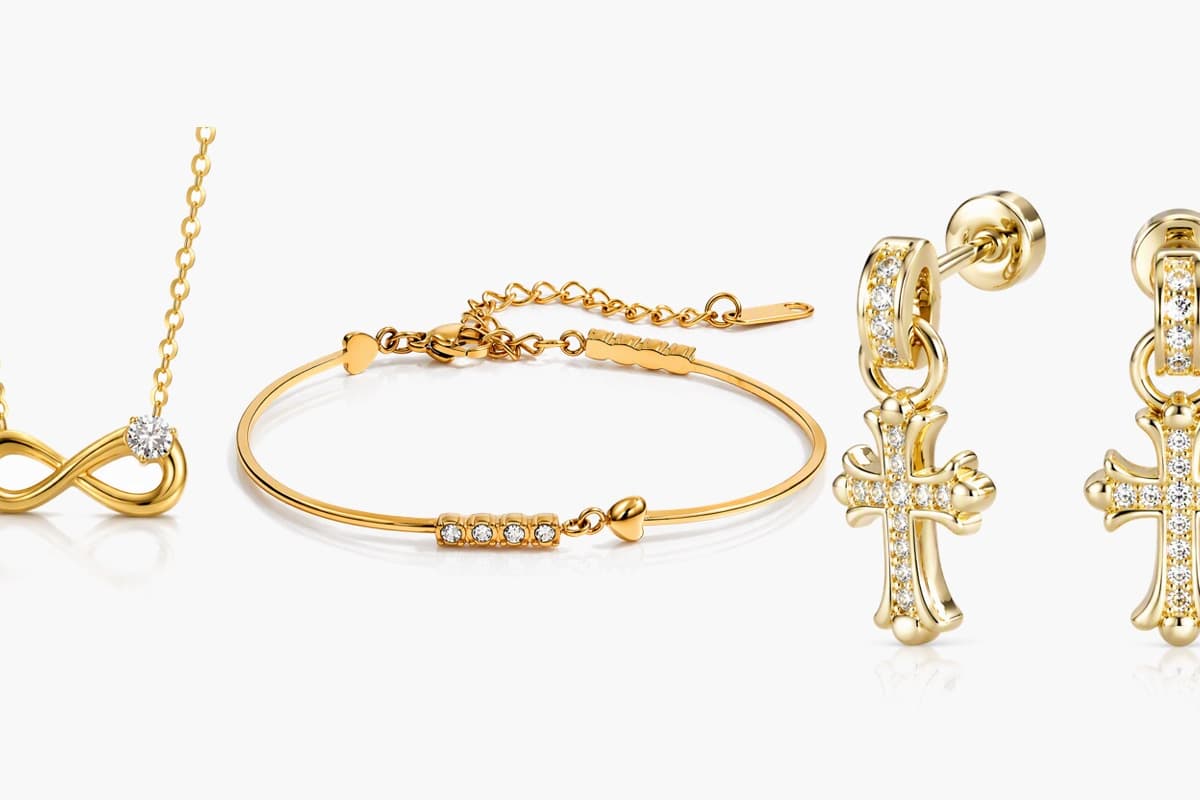 Dainty Cross Drop Earrings