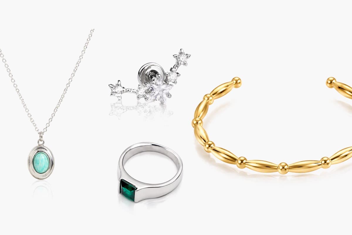 Dainty Star Cluster Stud Earrings