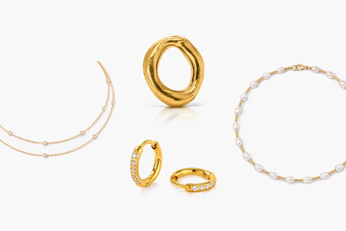 Dainty Paved Open Hoop Earrings