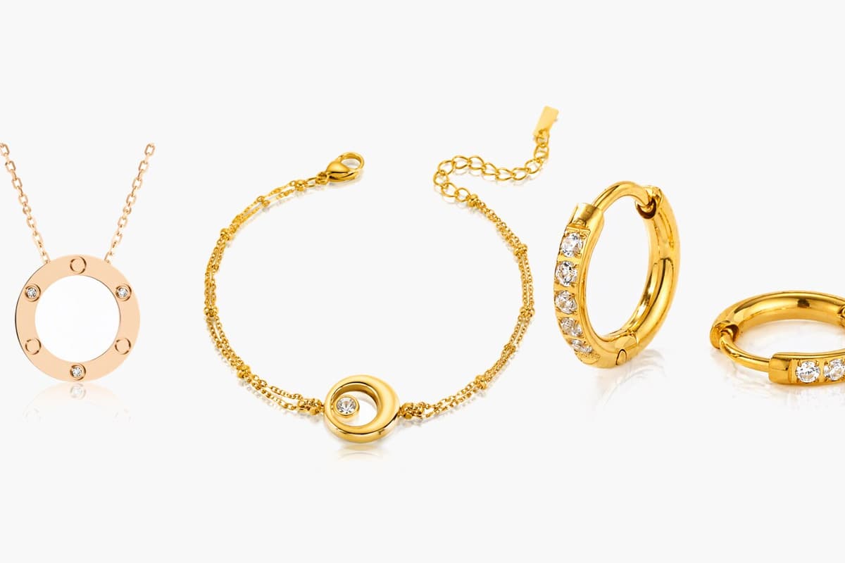 Dainty Paved Open Hoop Earrings