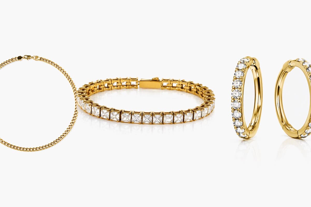 Elegant Paved Stone Huggie Earrings
