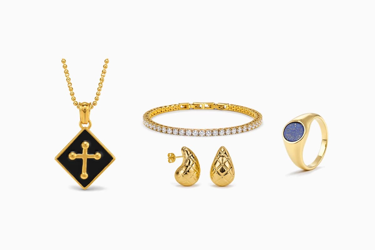 Square Cross Pendant Necklace
