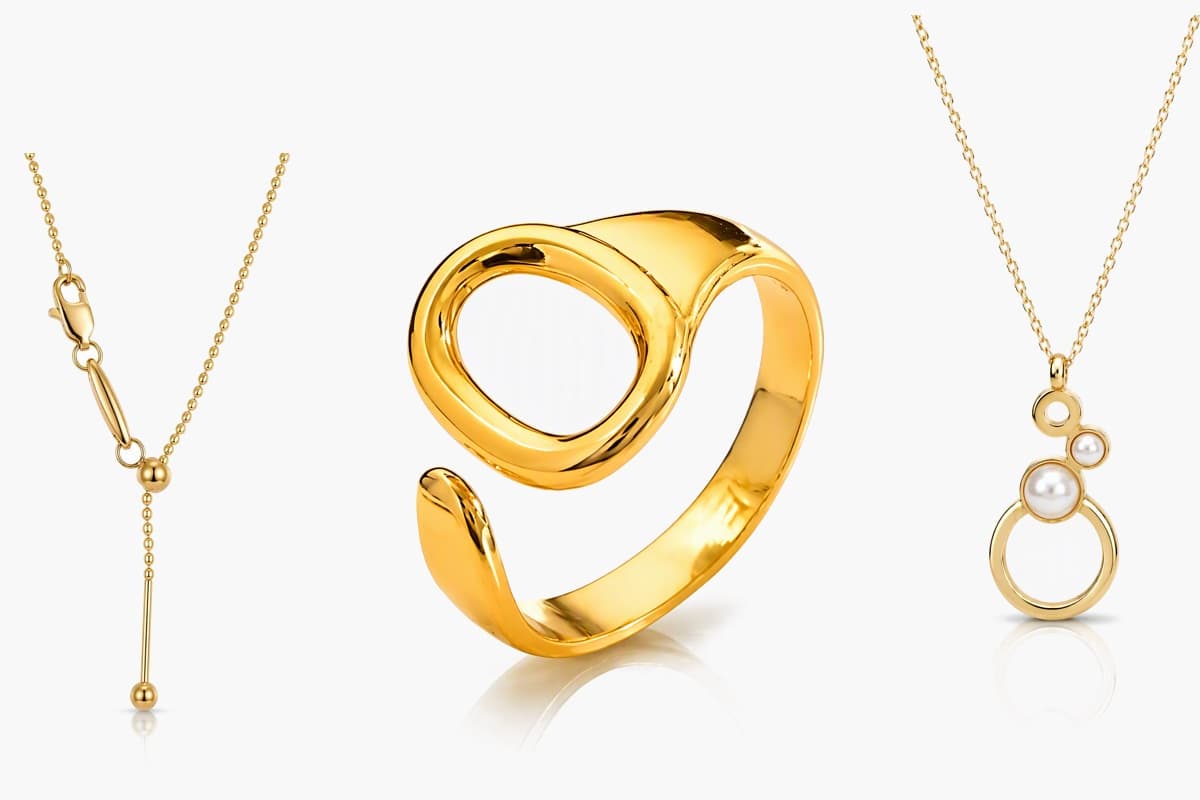 Minimalist Circle Drop Necklace