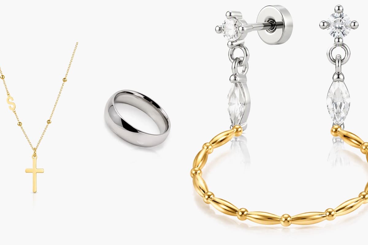 Dainty Marquise Drop Stud Earrings