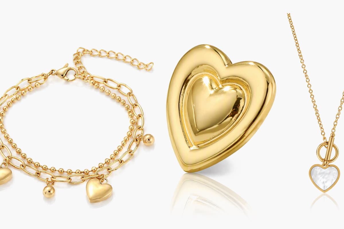 Cute Double Layer Heart Charm Bracelet