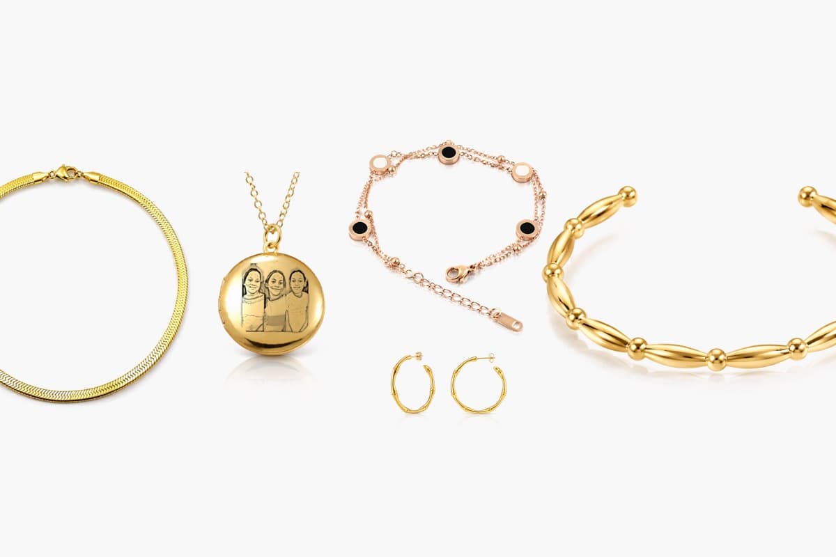 Round Photo Locket Necklace