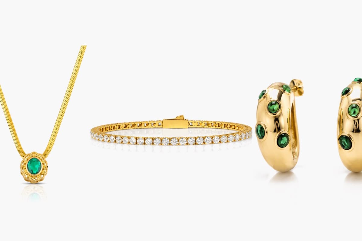 Elegant Single Stone Snake Chain Necklace