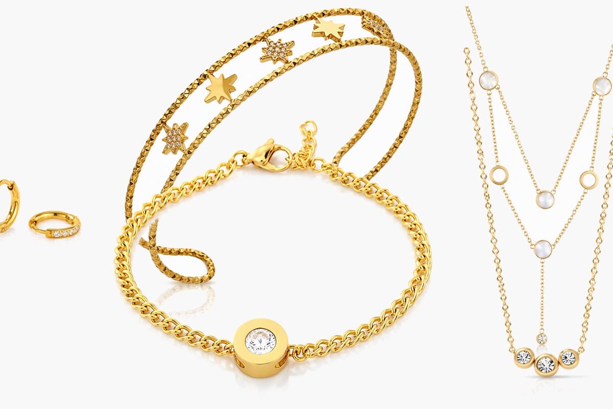 Dainty Paved Open Hoop Earrings